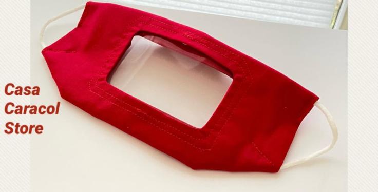 Cubrebocas con ventana&nbsp;transparente